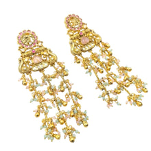 Mrinmayi Gold Plated Long Dangler Earrings for Women & Girls